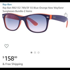 Ray Ban New WayFarer RB 2132 Orange/Blue